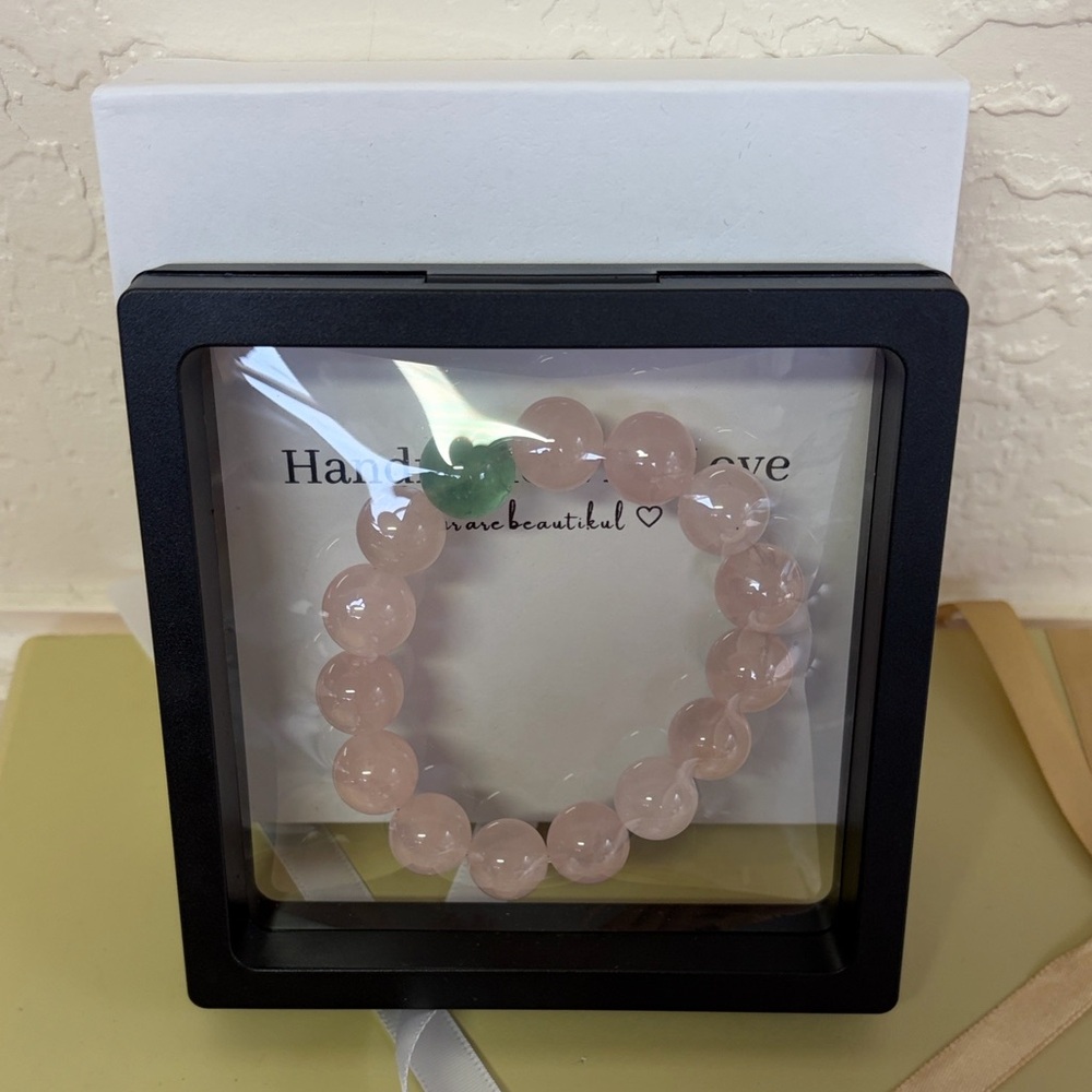 Rose Quarts Beaded Bracelet
